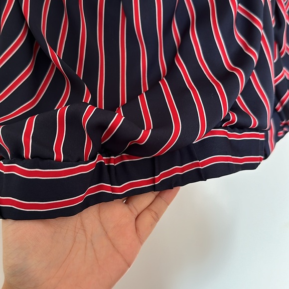 Dynamite off the shoulders stripped cropped blouse - Picture 6 of 7